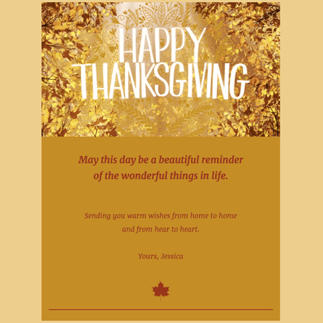 Thanksgiving eCard